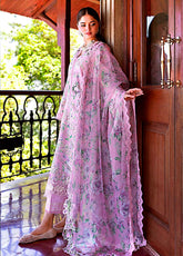 Crimson Bloom By Saira Shakira Embroidered Lawn 3 Piece Unstitched Suit CSS25BUL D-5A CELESTIAL BREEZE